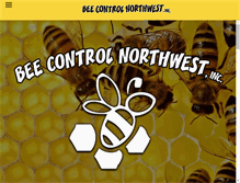 Tablet Screenshot of beecontrolnw.com